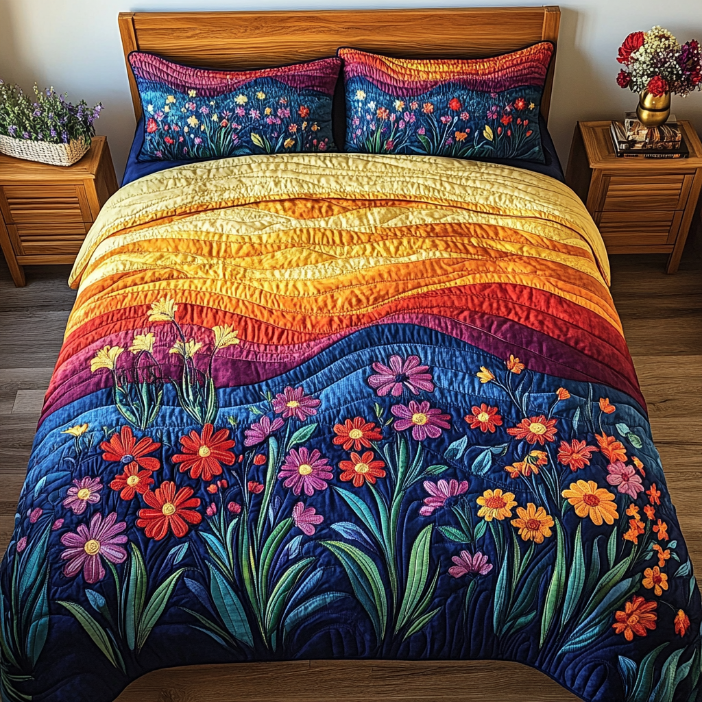 Sun Bloom Quilted Bedding Set Duvet Cover Bed Sheet Set Sunflower Items For Gifts Sun Bloom Quilted Bedding Set Duvet Cover Bed Sheet Set Sunflower Items For Gifts