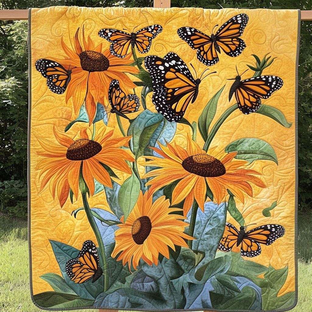 Sunflower Flight Quilted Blanket Sofa Throw Blanket Butterfly Items For Lovers Sunflower Flight Quilted Blanket Sofa Throw Blanket Butterfly Items For Lovers