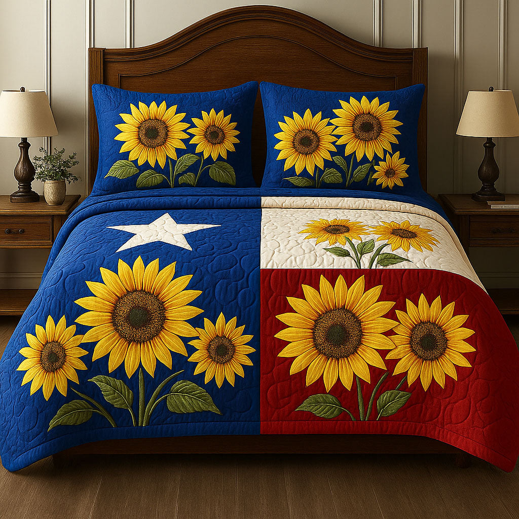 Sunflower State Quilted Bedding Set Duvet Cover Bedspread Sunflower Gifts For Grandma Sunflower State Quilted Bedding Set Duvet Cover Bedspread Sunflower Gifts For Grandma