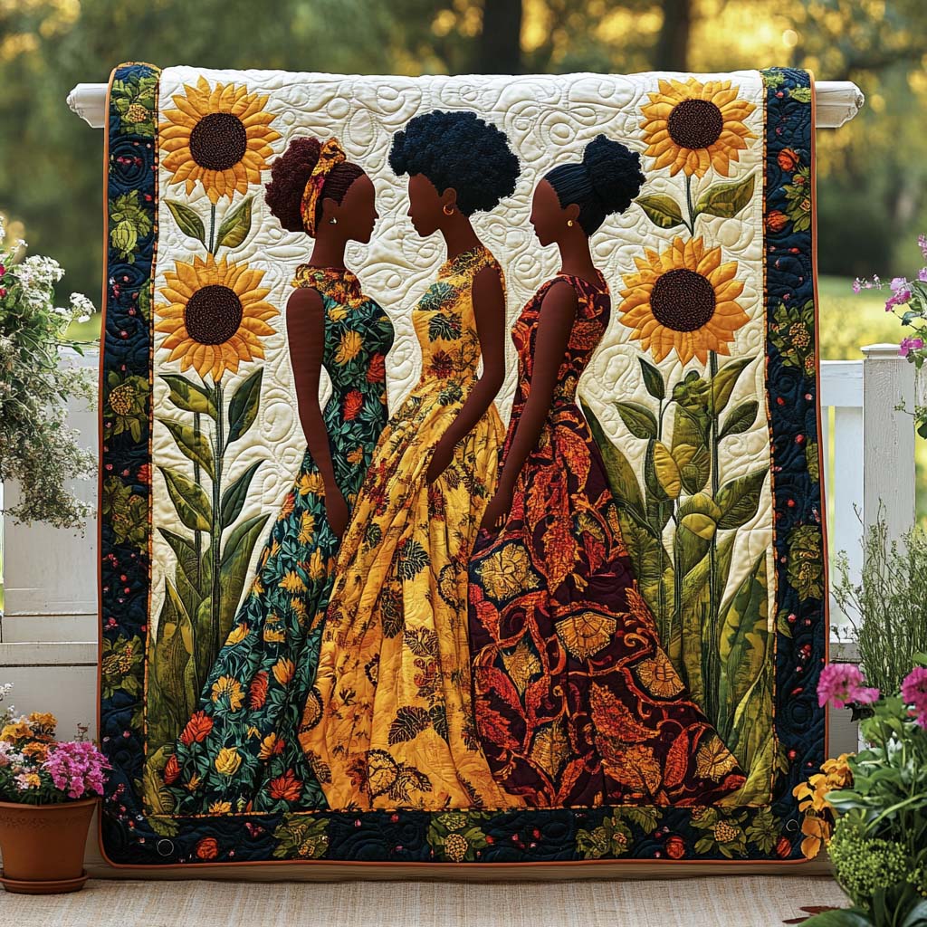 Sunlit Grace Quilted Blanket Nice Throw Blanket Best African American Gifts Sunlit Grace Quilted Blanket Nice Throw Blanket Best African American Gifts