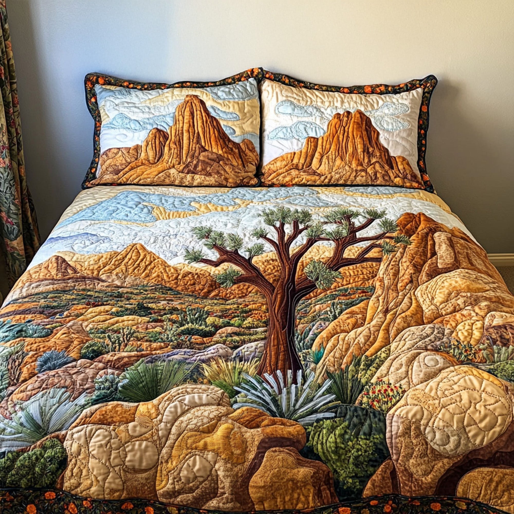 Sunlit Joshua Quilted Bedding Set Duvet Cover Bedspread Grandma Presents For Christmas Sunlit Joshua Quilted Bedding Set Duvet Cover Bedspread Grandma Presents For Christmas