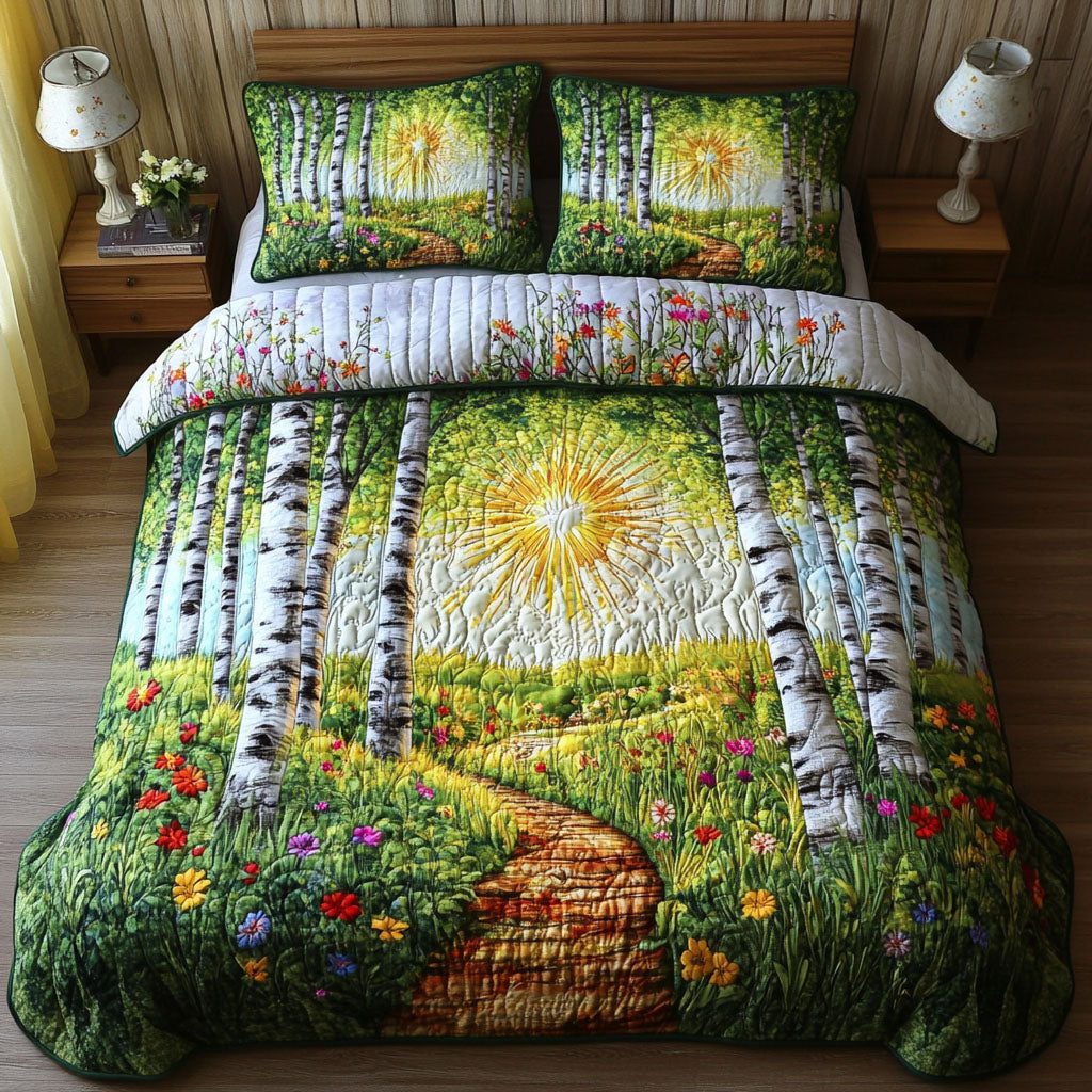 Sunlit Path Quilted Bedding Set Duvet Cover Bedspread Christmas Gift Ideas For Nana Sunlit Path Quilted Bedding Set Duvet Cover Bedspread Christmas Gift Ideas For Nana