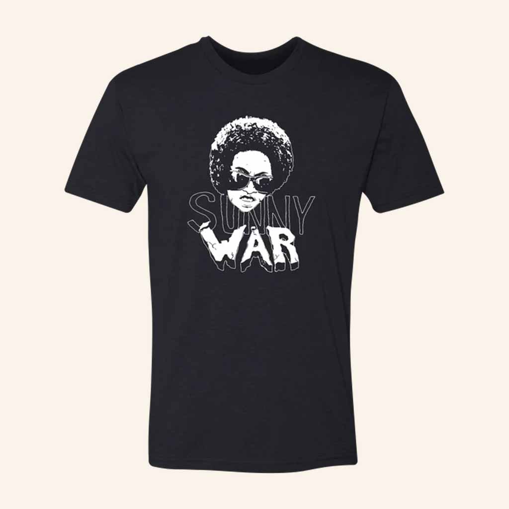 Sunny War Merch Afro Black T-Shirt Unique Gifts For Music Lovers Sunny War Merch Afro Black T-Shirt Unique Gifts For Music Lovers