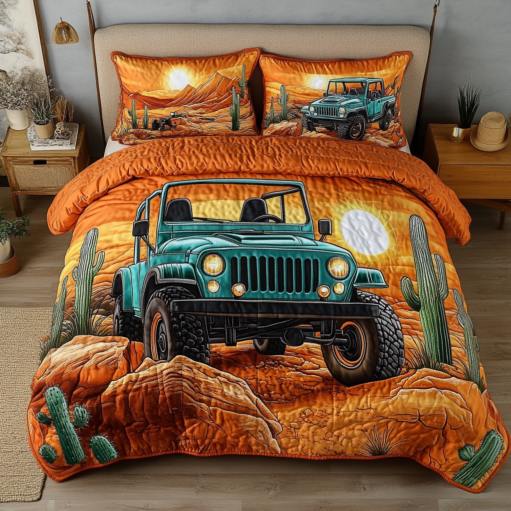 Sunrise Drive Quilted Bedding Set Duvet Cover Bed Sheet Set Jeep Gifts For Her Sunrise Drive Quilted Bedding Set Duvet Cover Bed Sheet Set Jeep Gifts For Her