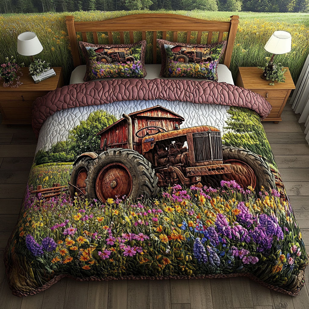 Sunset Acres Quilted Bedding Set Duvet Cover Bedspread Tractor Farmer Christmas Gifts Sunset Acres Quilted Bedding Set Duvet Cover Bedspread Tractor Farmer Christmas Gifts