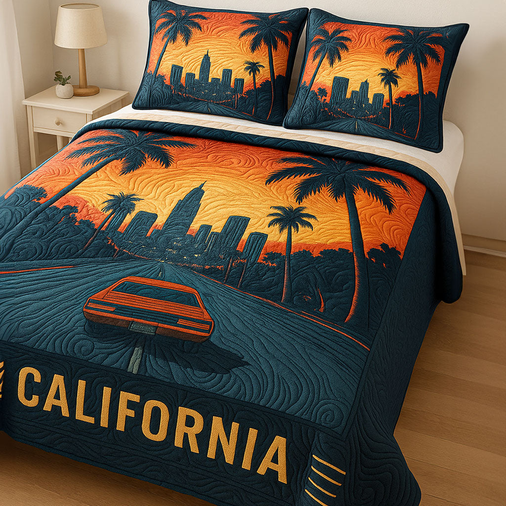 Sunset Boulevard Quilted Bedding Set Duvet Cover Bedspread Christmas Gifts For Adult Brother Sunset Boulevard Quilted Bedding Set Duvet Cover Bedspread Christmas Gifts For Adult Brother