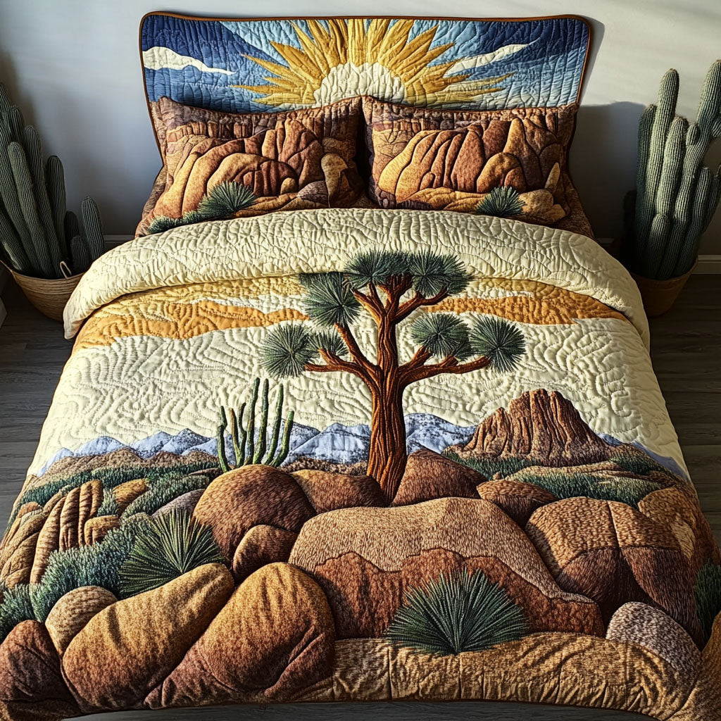 Sunset Over Joshua Quilted Bedding Set Duvet Cover Bedspread Granny Xmas Gifts Sunset Over Joshua Quilted Bedding Set Duvet Cover Bedspread Granny Xmas Gifts
