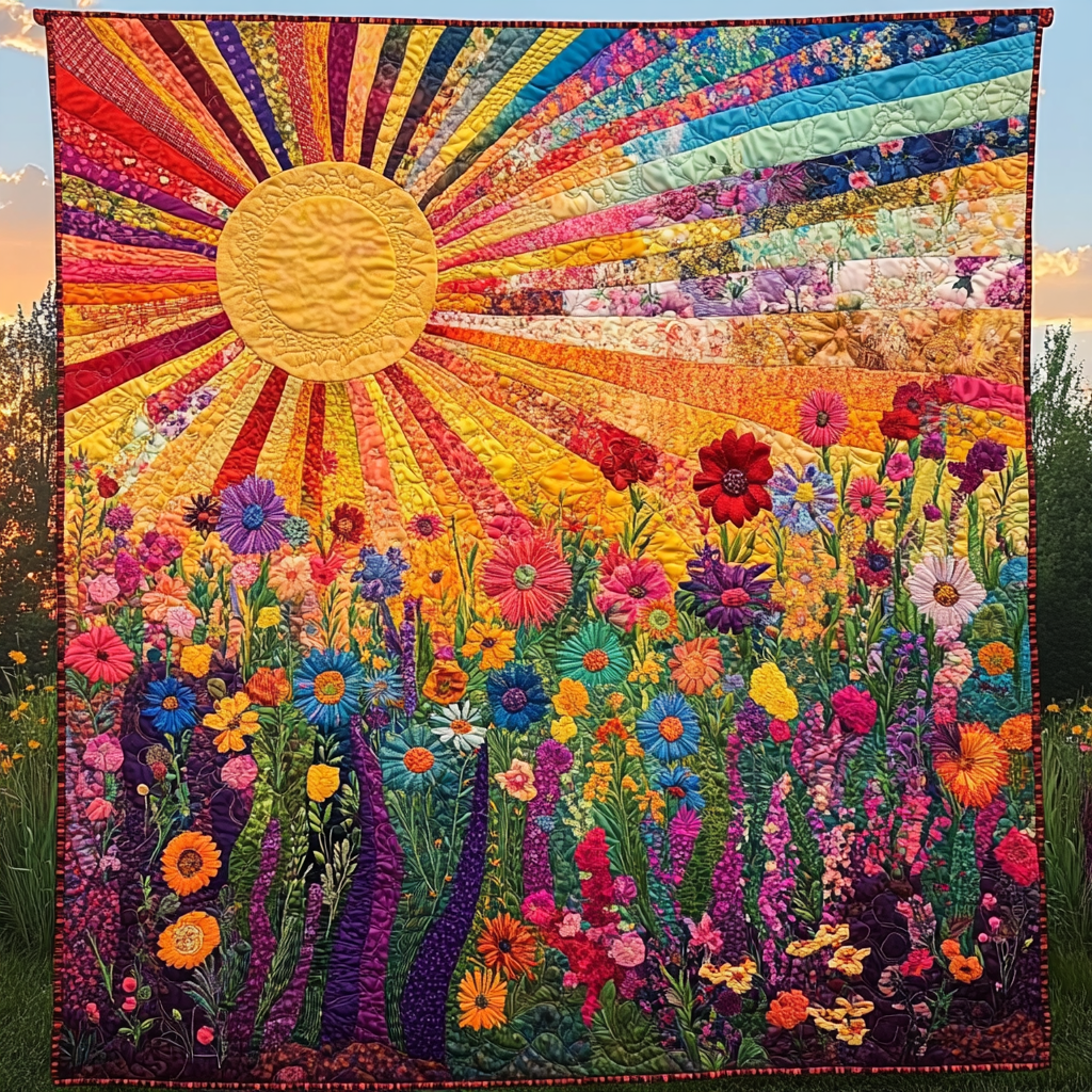 Sunset Serenity Quilted Blanket Cute Colorful Blanket Stocking Stuffers For Girlfriend Sunset Serenity Quilted Blanket Cute Colorful Blanket Stocking Stuffers For Girlfriend