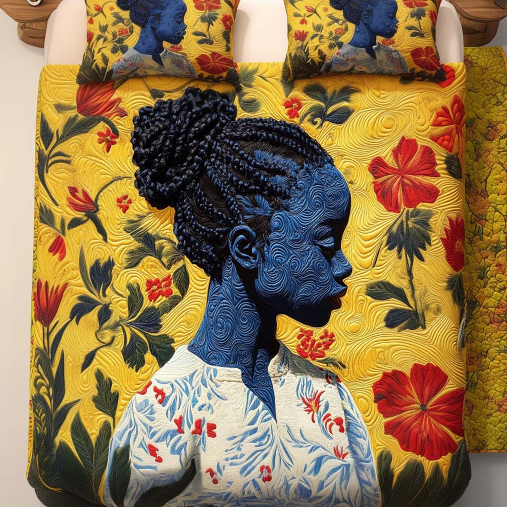 Sunshine Soul Quilted Bedding Set Duvet Cover Bed Sheet Set African American Gifts For Women Sunshine Soul Quilted Bedding Set Duvet Cover Bed Sheet Set African American Gifts For Women