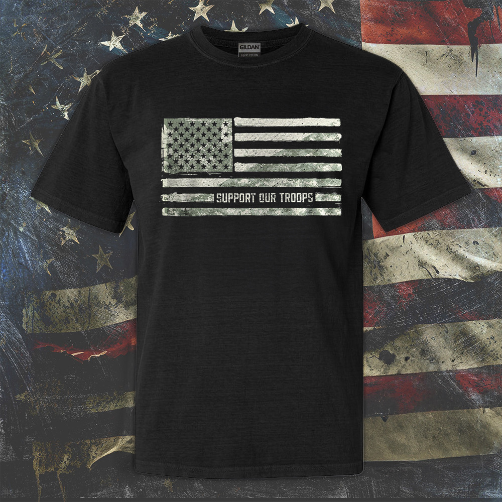 Support Our Troops T-Shirt Military Camo USA Flag Support Our Veterans Shirt Apparel Support Our Troops T-Shirt Military Camo USA Flag Support Our Veterans Shirt Apparel