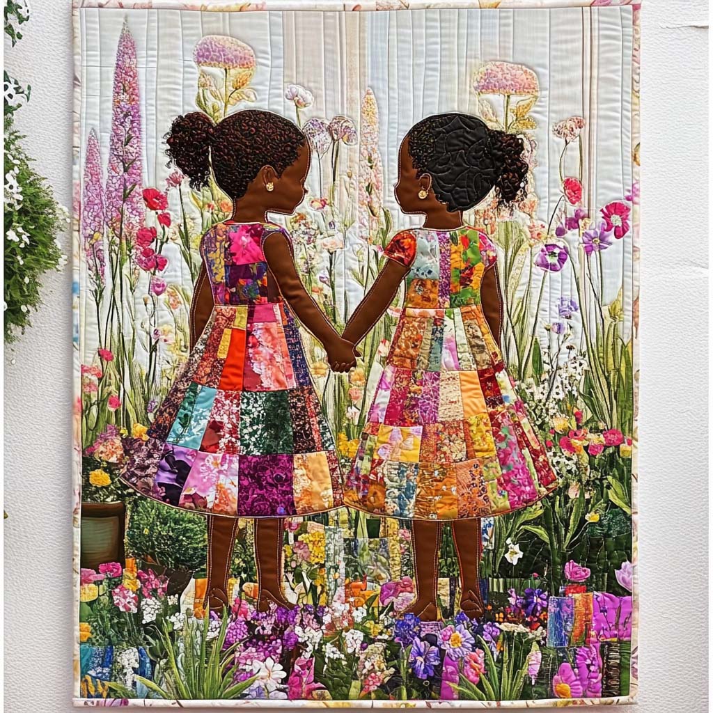 Sweet Stare Quilted Blanket Nice Throw Blanket Melanin Gifts For Black Women