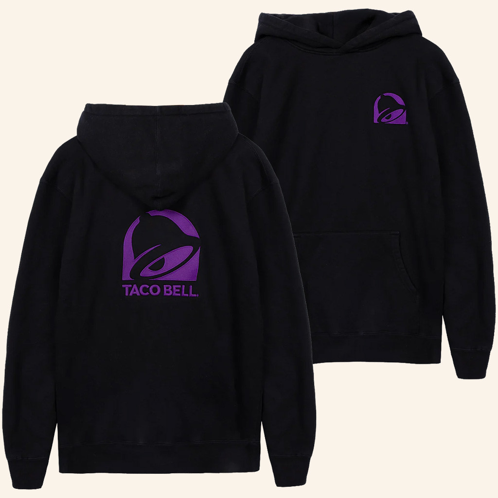 Taco Bell Merch Taco Bell Logo Black Hoodie Best Christmas Gifts For Dad Taco Bell Merch Taco Bell Logo Black Hoodie Best Christmas Gifts For Dad