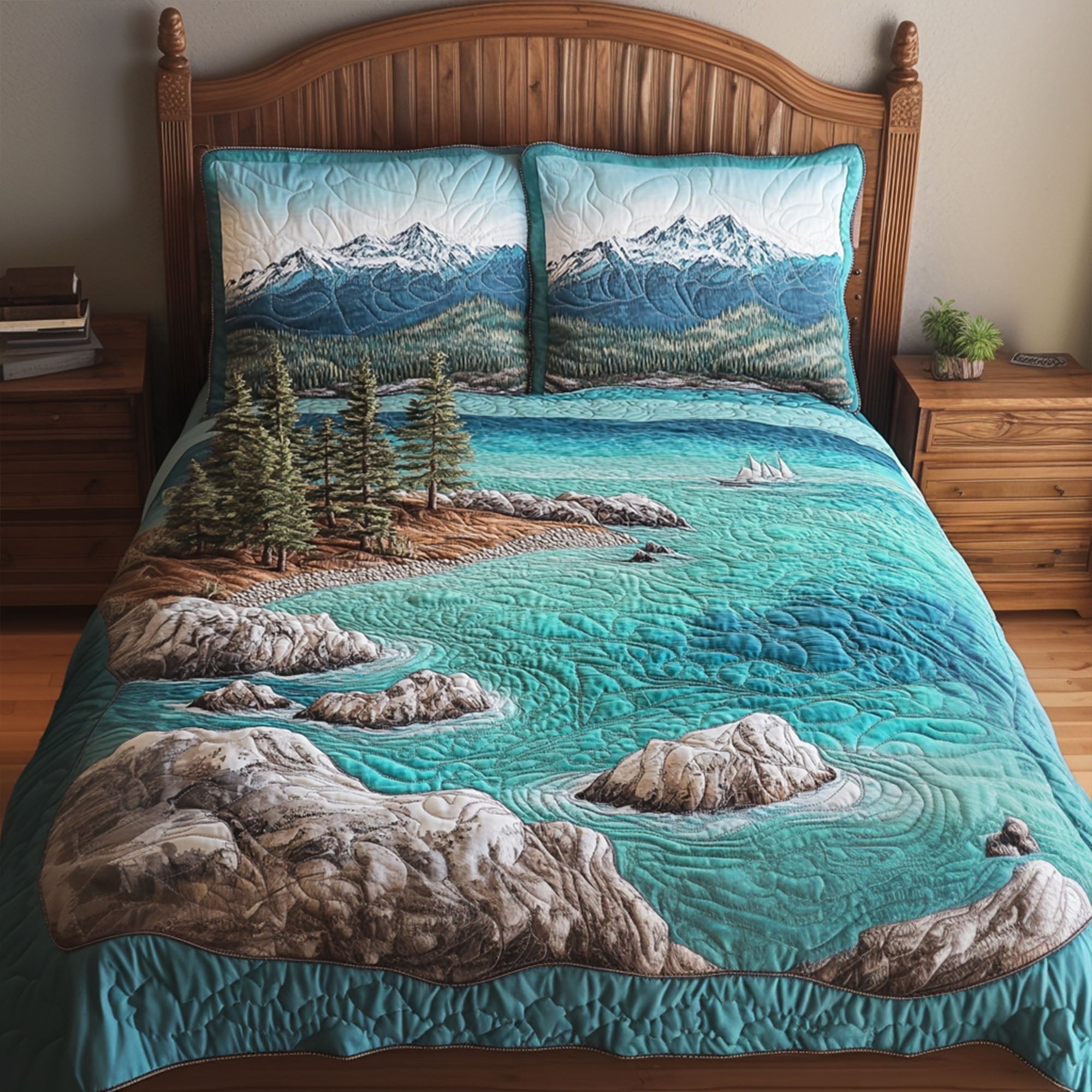 Tahoe Serenity Quilted Bedding Set Duvet Cover Bed Sheet Set Stocking Stuffers For Teens Tahoe Serenity Quilted Bedding Set Duvet Cover Bed Sheet Set Stocking Stuffers For Teens