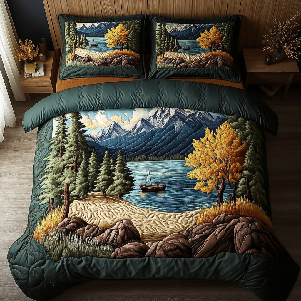 Tahoe Serenity Quilted Bedding Set Duvet Cover Bedspread Christmas Present Ideas For Grandma Tahoe Serenity Quilted Bedding Set Duvet Cover Bedspread Christmas Present Ideas For Grandma