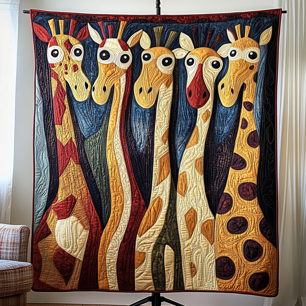 Tall Smiles Quilted Blanket Nice Throw Blanket Giraffe Gifts For Men Tall Smiles Quilted Blanket Nice Throw Blanket Giraffe Gifts For Men