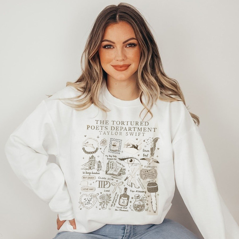 Taylor Sweatshirt The Tortured Poet Department Swiftie Sweatshirt TTPD Merch Gifts For Swifties Taylor Sweatshirt The Tortured Poet Department Swiftie Sweatshirt TTPD Merch Gifts For Swifties
