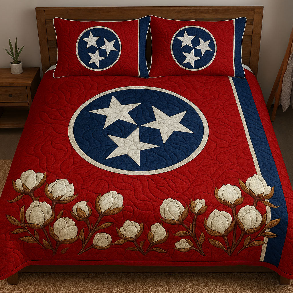 Tennessee Blossoms Quilted Bedding Set Duvet Cover Bedspread Patriotic Gifts For Her Tennessee Blossoms Quilted Bedding Set Duvet Cover Bedspread Patriotic Gifts For Her