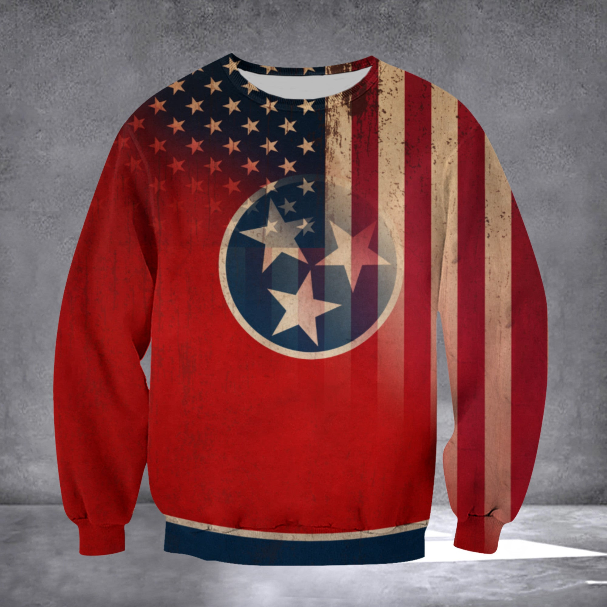 Tennessee Flag With Old American Flag US State Patriotic Merchandise Tennessee Flag With Old American Flag US State Patriotic Merchandise