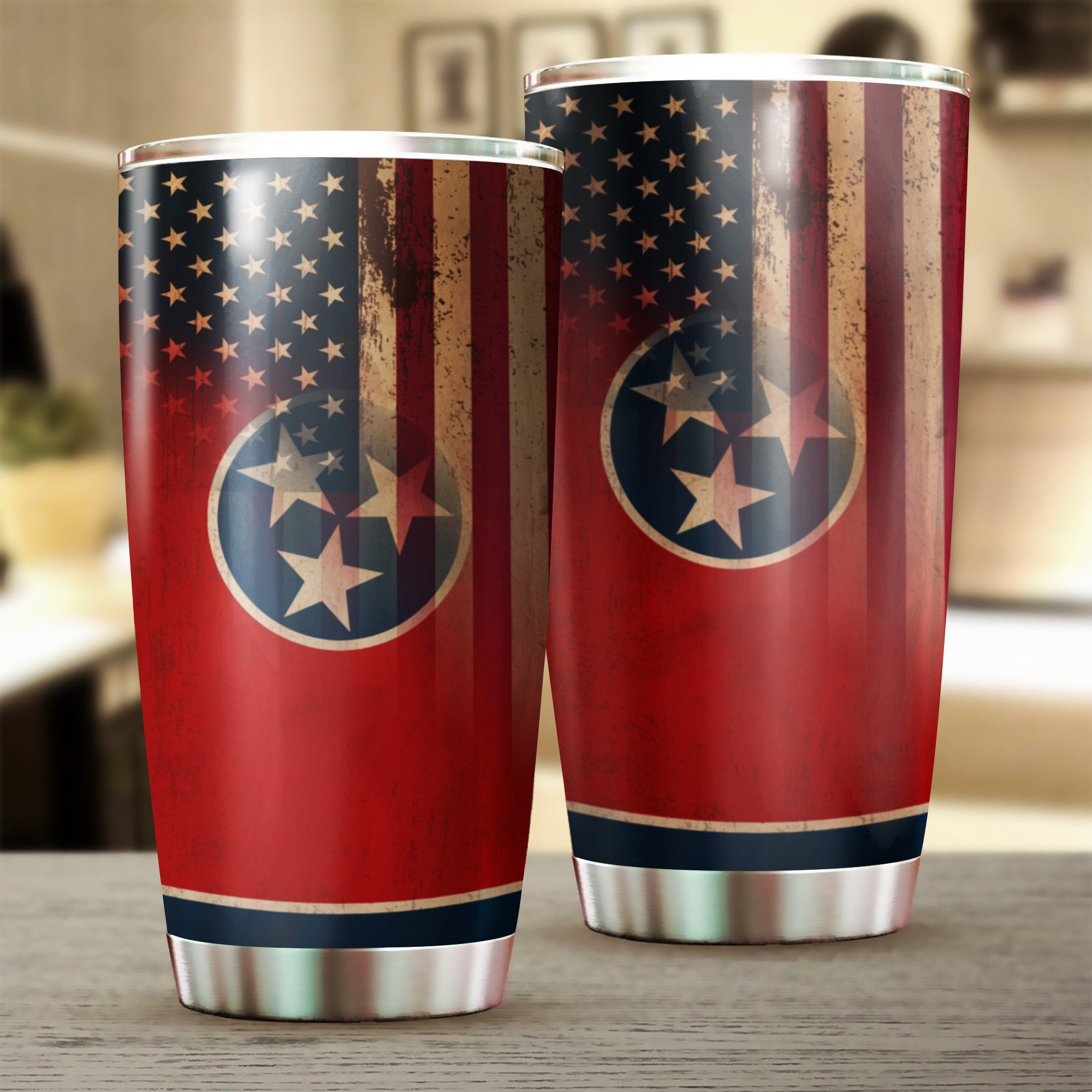 Tennessee Flag With Old American Flag US State Patriotic Merchandise Tennessee Flag With Old American Flag US State Patriotic Merchandise