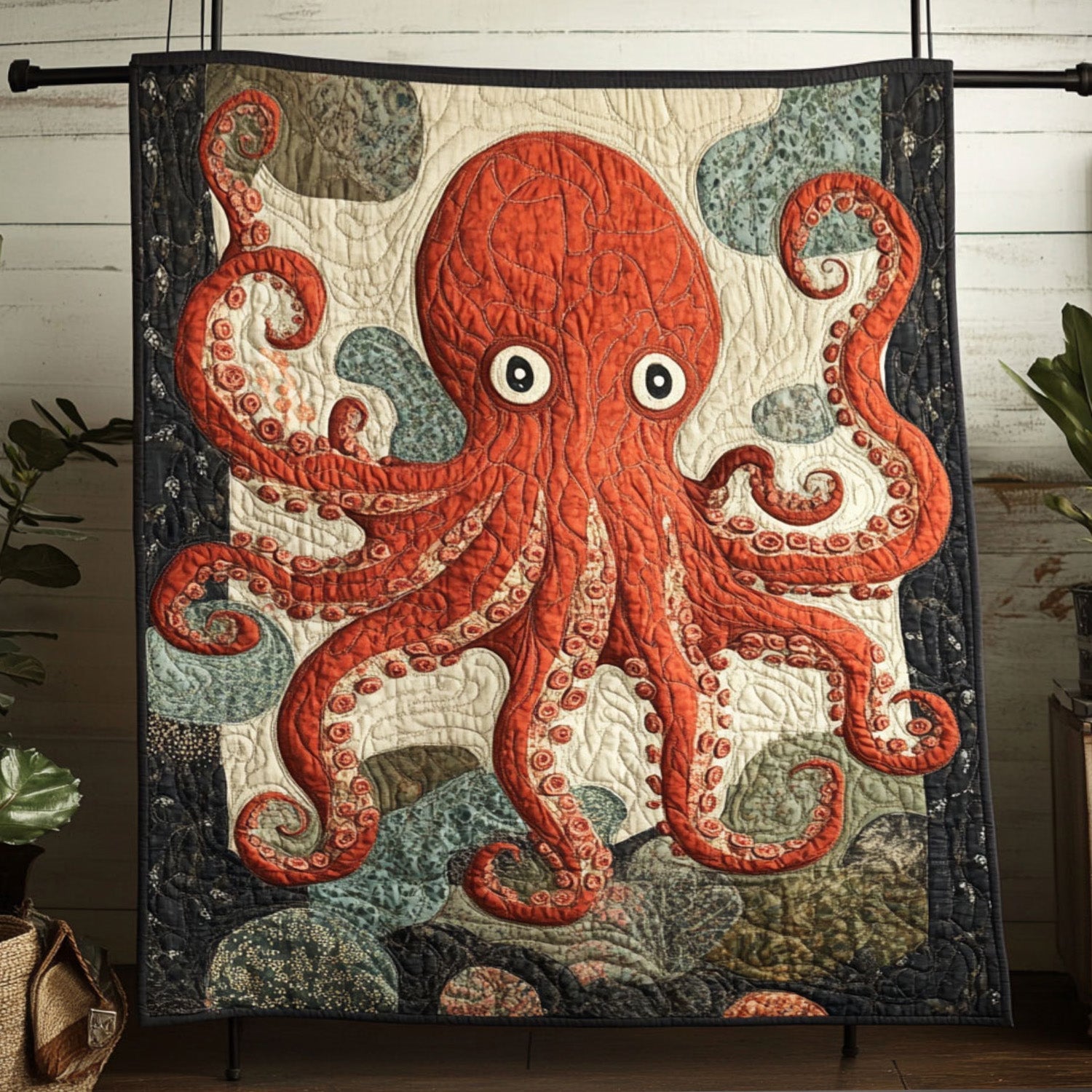 Tentacle Beauty Quilted Blanket Cute Throw Blanket Octopus Gifts For Adults Tentacle Beauty Quilted Blanket Cute Throw Blanket Octopus Gifts For Adults