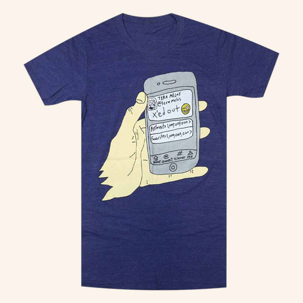 Tera Melos Merch X'ed Out Phone T-Shirt Gift Ideas For Rock Music Lovers Tera Melos Merch X'ed Out Phone T-Shirt Gift Ideas For Rock Music Lovers
