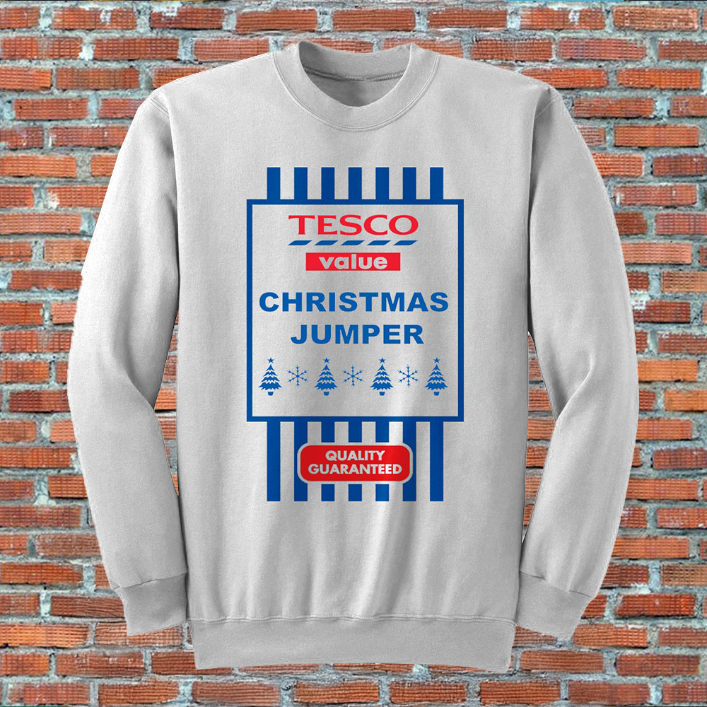 Tesco Value Christmas Jumper Sweatshirt Xmas Jumper Funny Clothing Gifts For Him Tesco Value Christmas Jumper Sweatshirt Xmas Jumper Funny Clothing Gifts For Him
