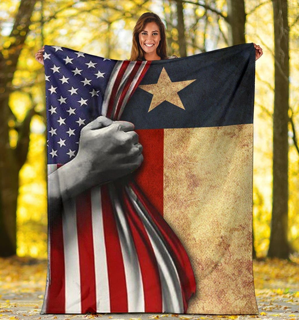 Texas American Flag Blanket Fourth Of July Patriotic Gifts Texas American Flag Blanket Fourth Of July Patriotic Gifts
