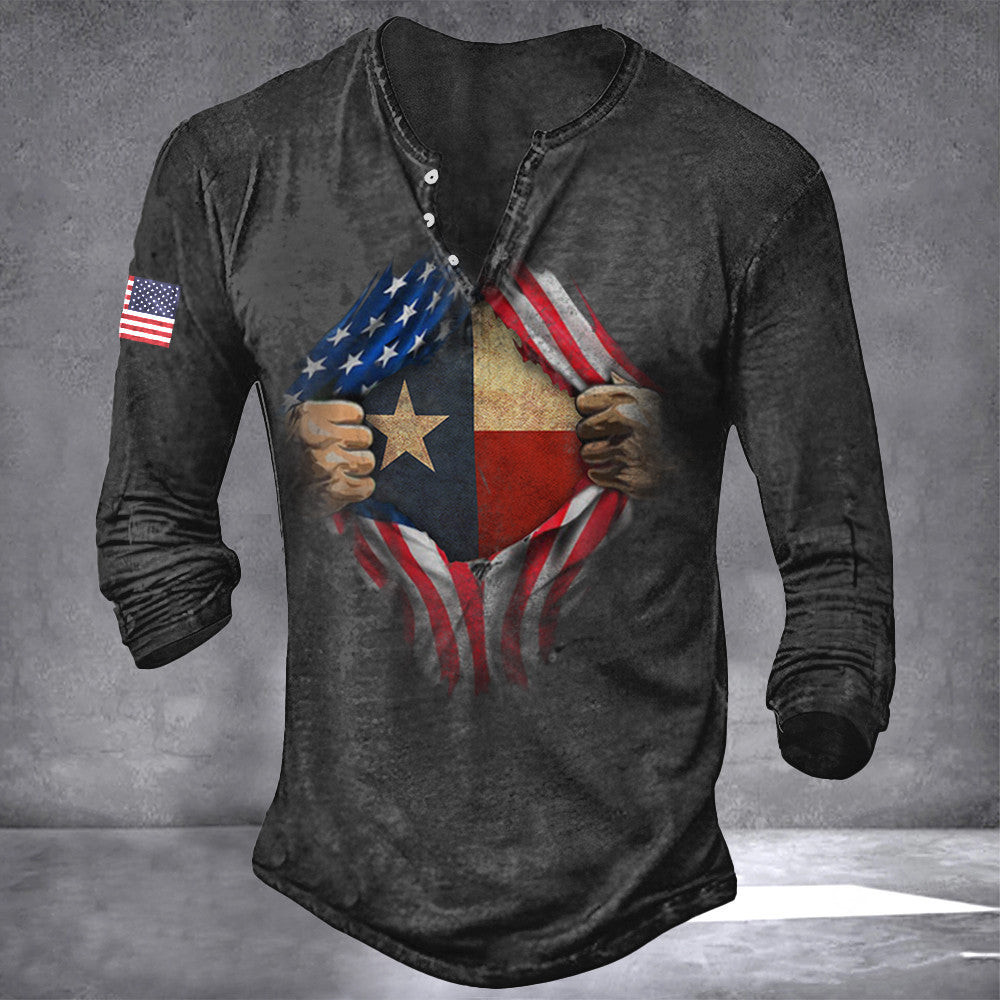 Texas And American Long Sleevee Shirt Pround American Flag Shirt Texas And American Long Sleevee Shirt Pround American Flag Shirt