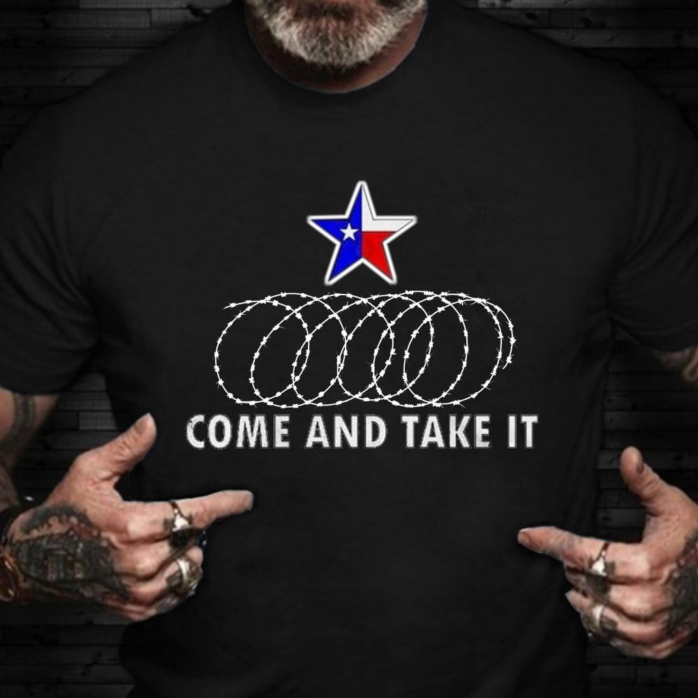 Texas Barbed Wire Shirt Come And Take It Barbed Wire T-Shirt Patriotic Clothing Texas Barbed Wire Shirt Come And Take It Barbed Wire T-Shirt Patriotic Clothing