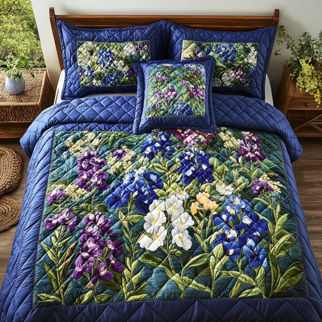 Texas Bloom Patch Quilted Bedding Set Duvet Cover Bed Sheet Set Texas Gifts For Men Texas Bloom Patch Quilted Bedding Set Duvet Cover Bed Sheet Set Texas Gifts For Men