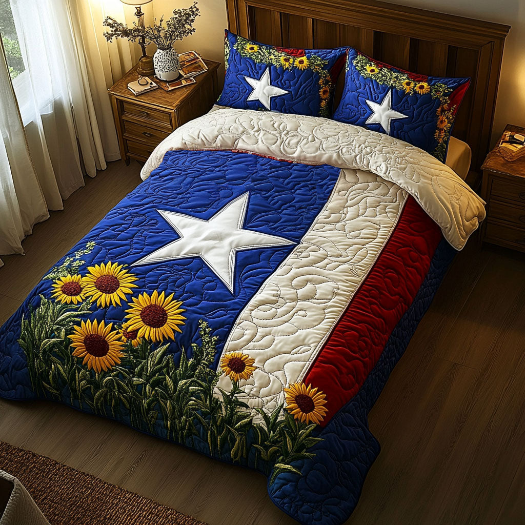 Texas Bloom Quilted Bedding Set Duvet Cover Bedspread Sunflower Gifts For Mom Texas Bloom Quilted Bedding Set Duvet Cover Bedspread Sunflower Gifts For Mom