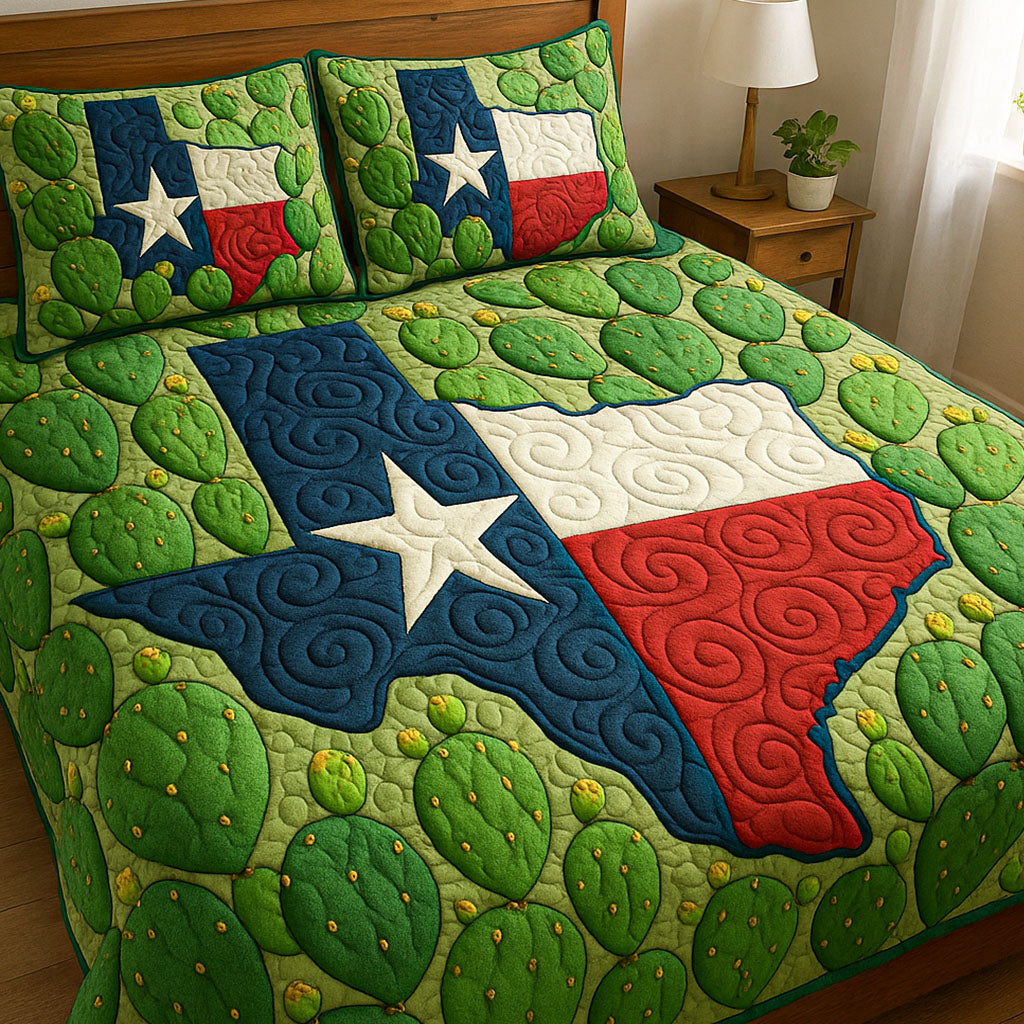 Texas Cactus Glory Quilted Bedding Set Duvet Cover Bedspread Gifts For Cactus Lovers Texas Cactus Glory Quilted Bedding Set Duvet Cover Bedspread Gifts For Cactus Lovers