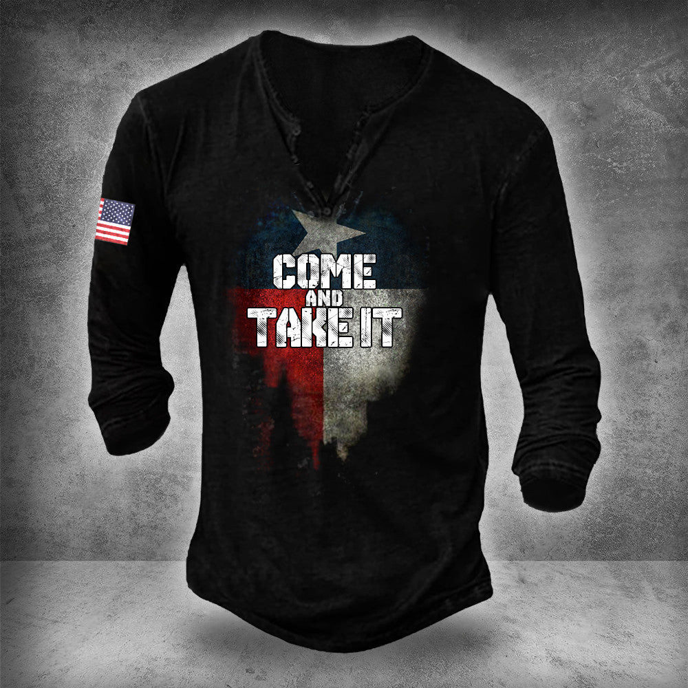 Texas Flag Come And Take It Long Sleeve Shirt Texas Flag Come And Take It Long Sleeve Shirt