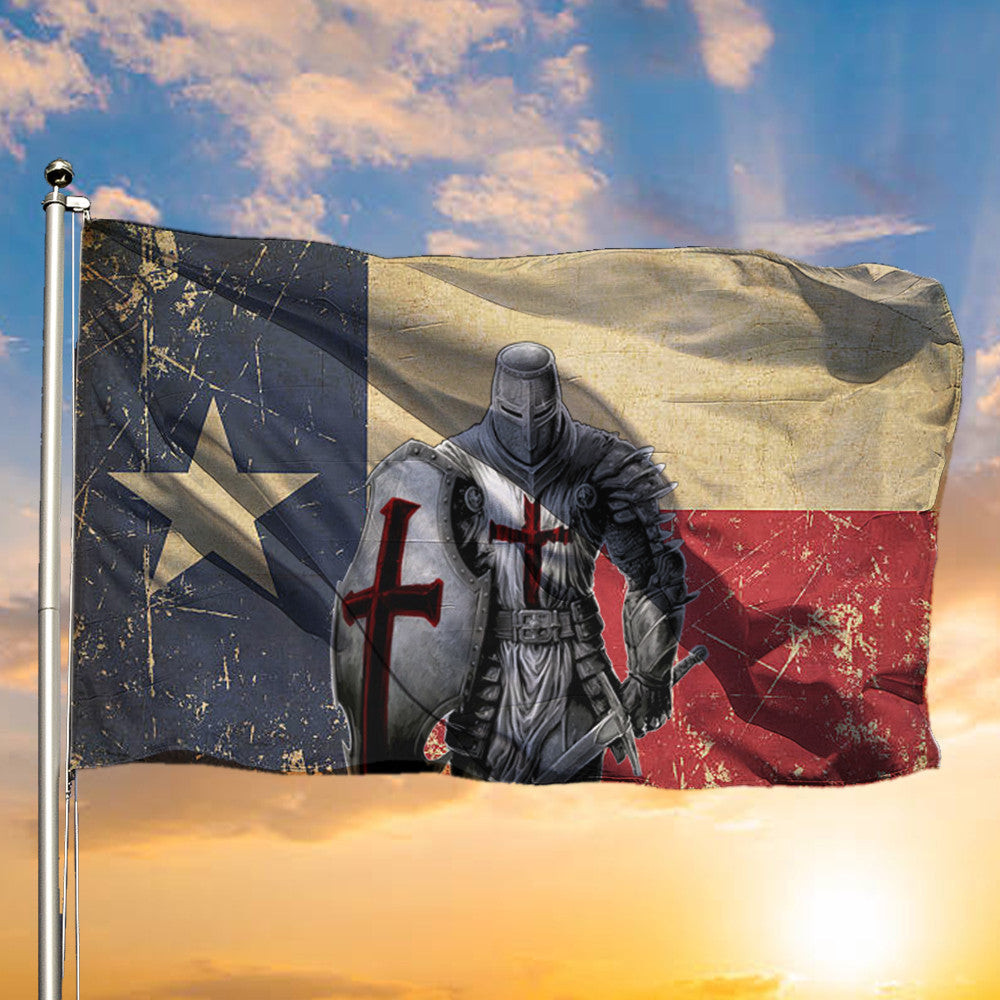 Texas Knights Templar Flag Gift For Father Texas Knights Templar Flag Gift For Father