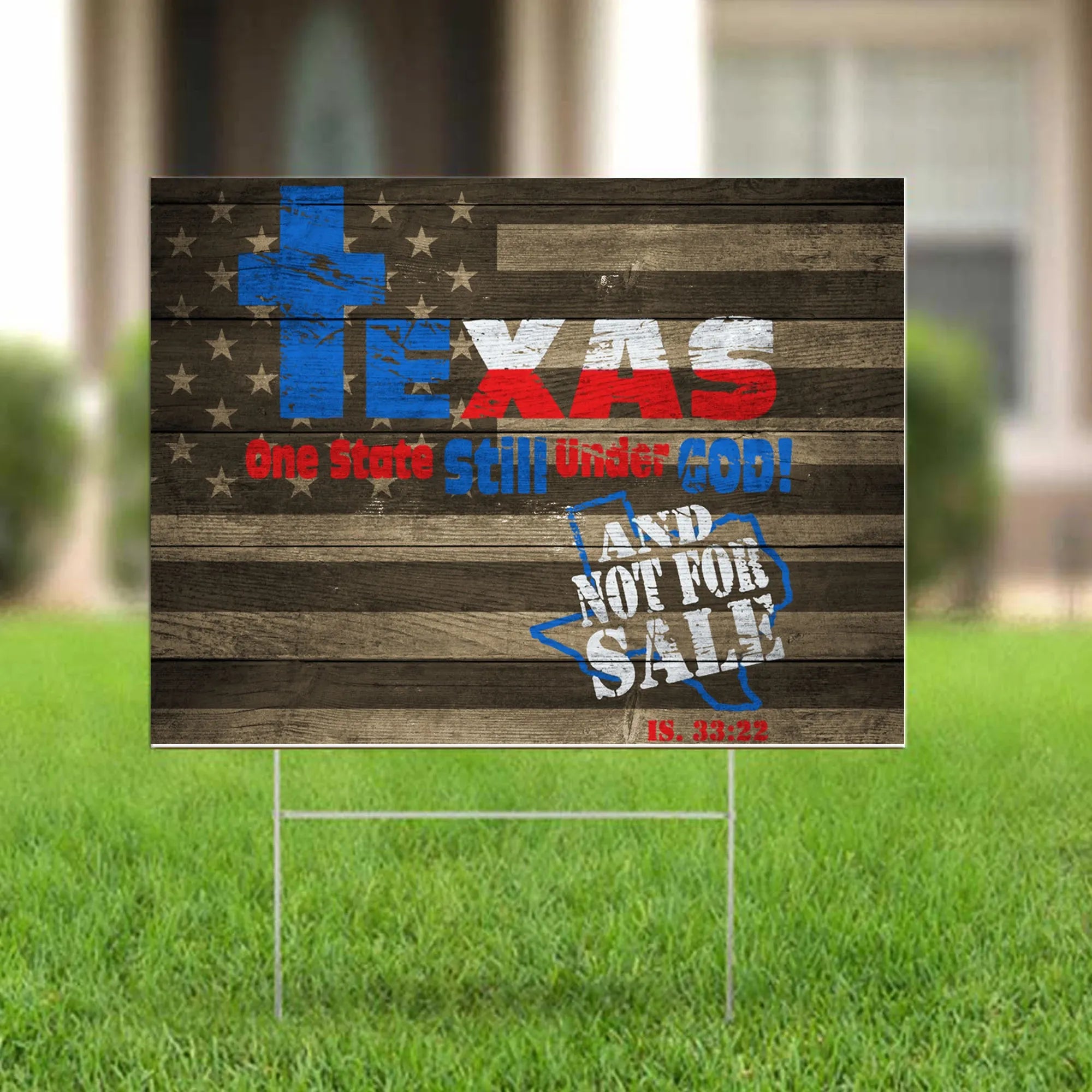 Texas One State Still Under God And Not For Sale Yard Sign Honor The Texas Flag For Christians Texas One State Still Under God And Not For Sale Yard Sign Honor The Texas Flag For Christians