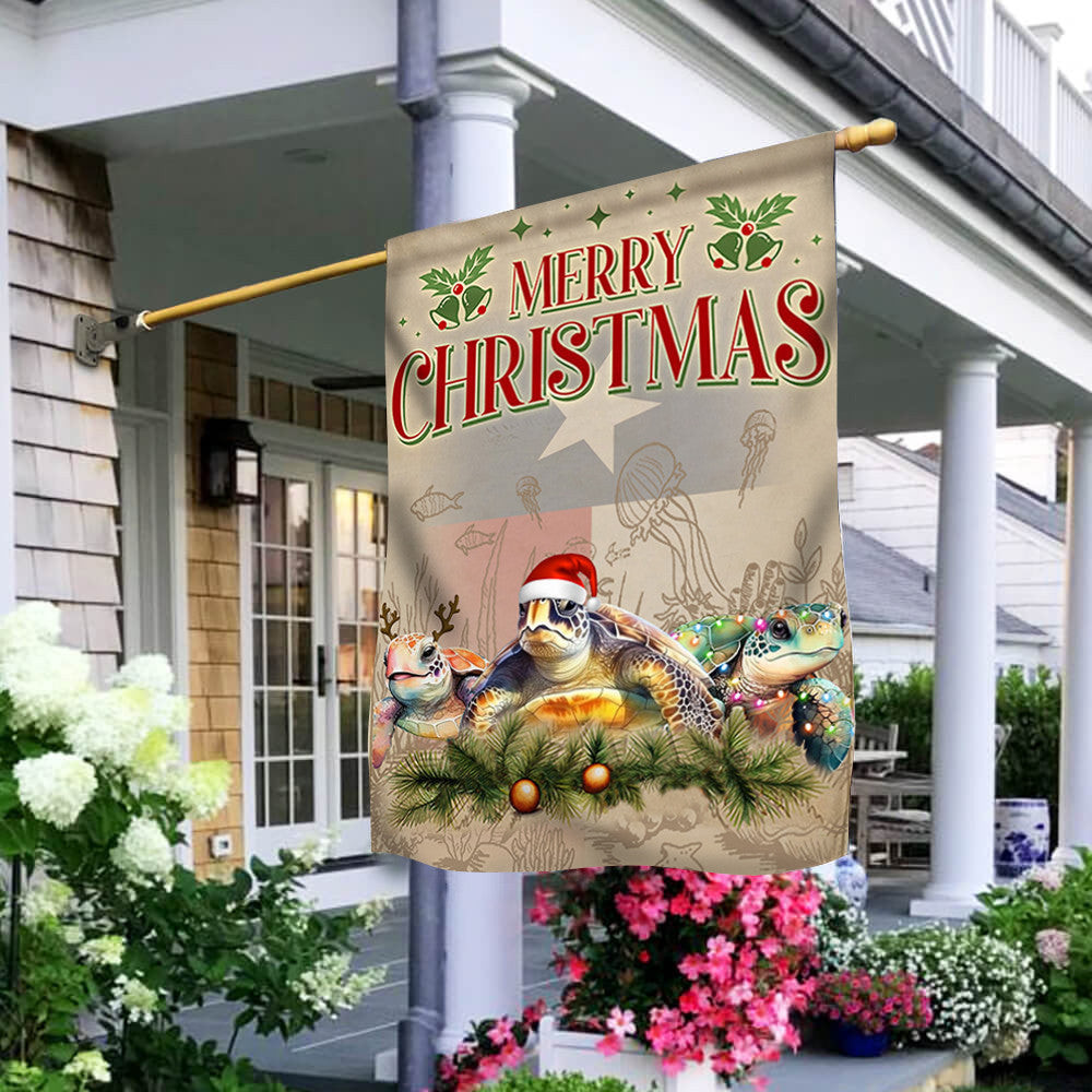 Texas Santa Sea Turtle Flag Merry Christmas Flag Turtle Lovers Outdoor Xmas Decorations Texas Santa Sea Turtle Flag Merry Christmas Flag Turtle Lovers Outdoor Xmas Decorations