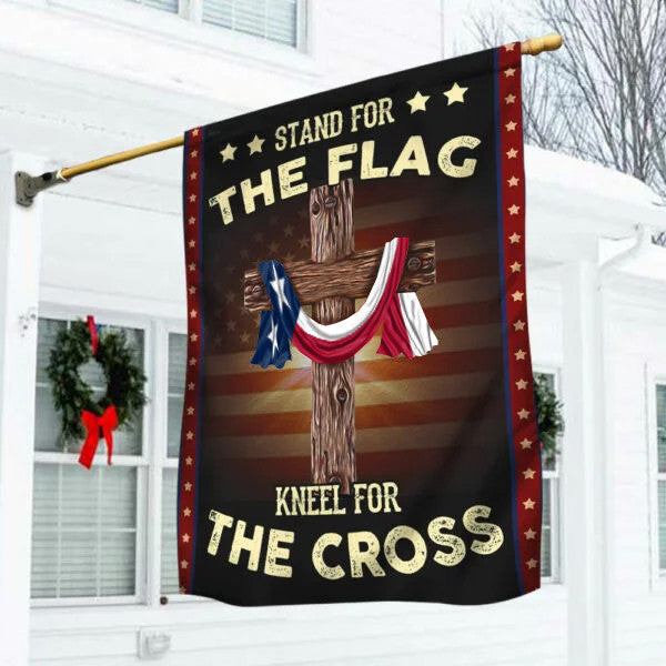 Texas Stand For The Flag Kneel For The Cross Flag Christian Patriotic Garden Flags Decor Texas Stand For The Flag Kneel For The Cross Flag Christian Patriotic Garden Flags Decor