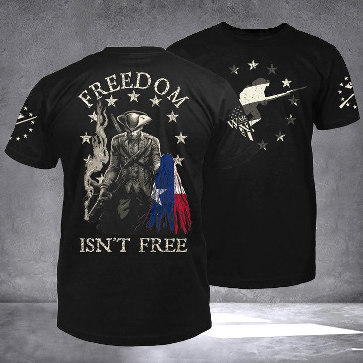 Texas Warrior Freedom Isn't Free T-Shirt Cool Patriotic Shirts Gifts For Fathers Texas Warrior Freedom Isn't Free T-Shirt Cool Patriotic Shirts Gifts For Fathers