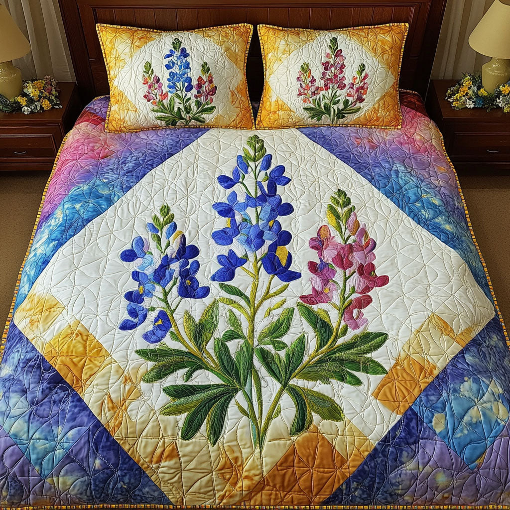 Texas Wildflower Quilted Bedding Set Duvet Cover Bedspread Gift Delivery Texas Texas Wildflower Quilted Bedding Set Duvet Cover Bedspread Gift Delivery Texas
