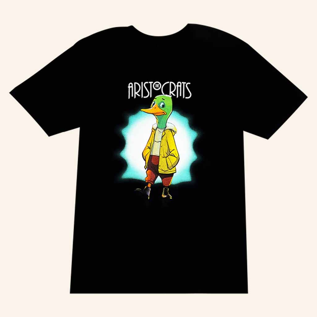 The Aristocrats Merch Duck Black T-Shirt Birthday Gifts For Rock Music Lovers The Aristocrats Merch Duck Black T-Shirt Birthday Gifts For Rock Music Lovers
