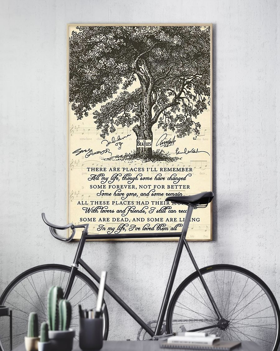 The Beatles Poster In My Life Song Lyric Vintage Poster Signed Gift For Beatles Fan The Beatles Poster In My Life Song Lyric Vintage Poster Signed Gift For Beatles Fan
