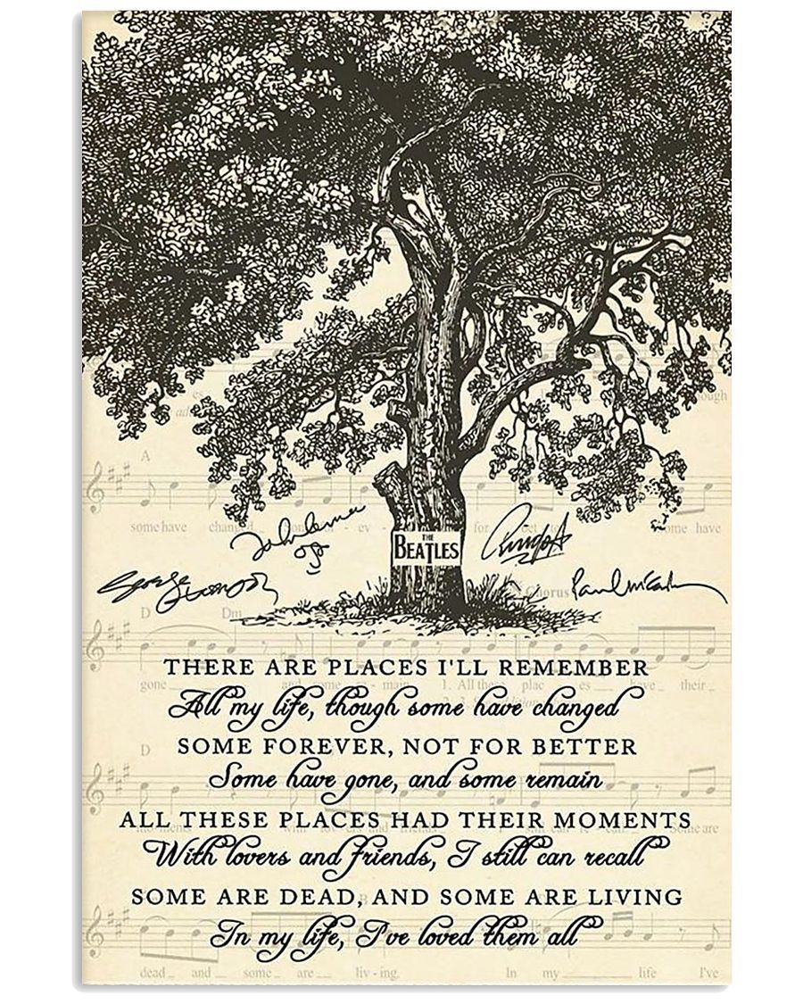 The Beatles Poster In My Life Song Lyric Vintage Poster Signed Gift For Beatles Fan The Beatles Poster In My Life Song Lyric Vintage Poster Signed Gift For Beatles Fan