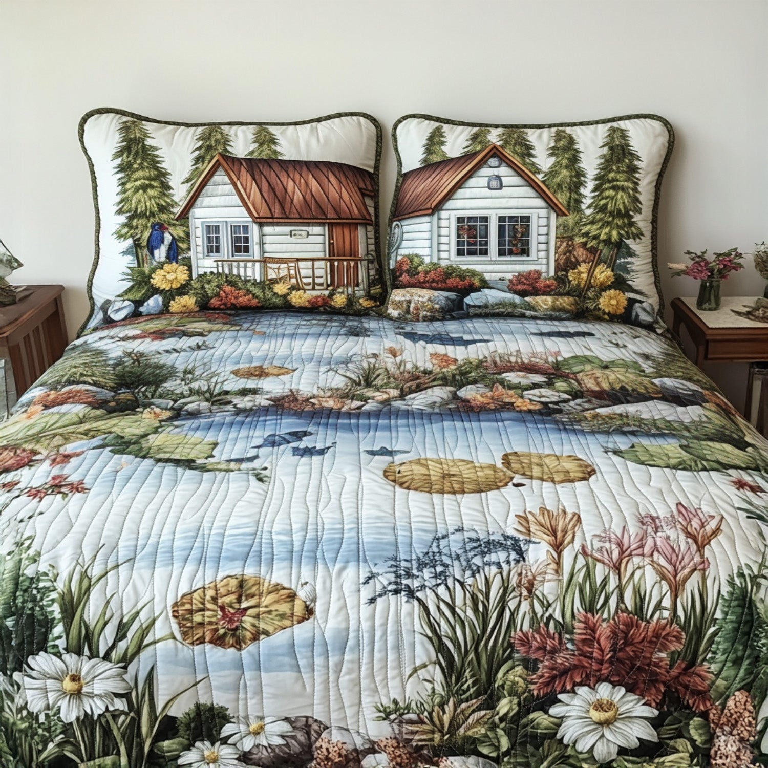 The Catch and Release Quilted Bedding Set Duvet Cover Bed Sheet Set Fishing Gift Ideas For Him The Catch and Release Quilted Bedding Set Duvet Cover Bed Sheet Set Fishing Gift Ideas For Him