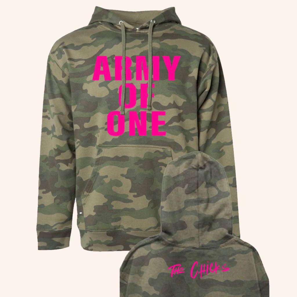 The Chicks Merch Army Of One Camo Hoodie Best Gifts For Music Lovers The Chicks Merch Army Of One Camo Hoodie Best Gifts For Music Lovers
