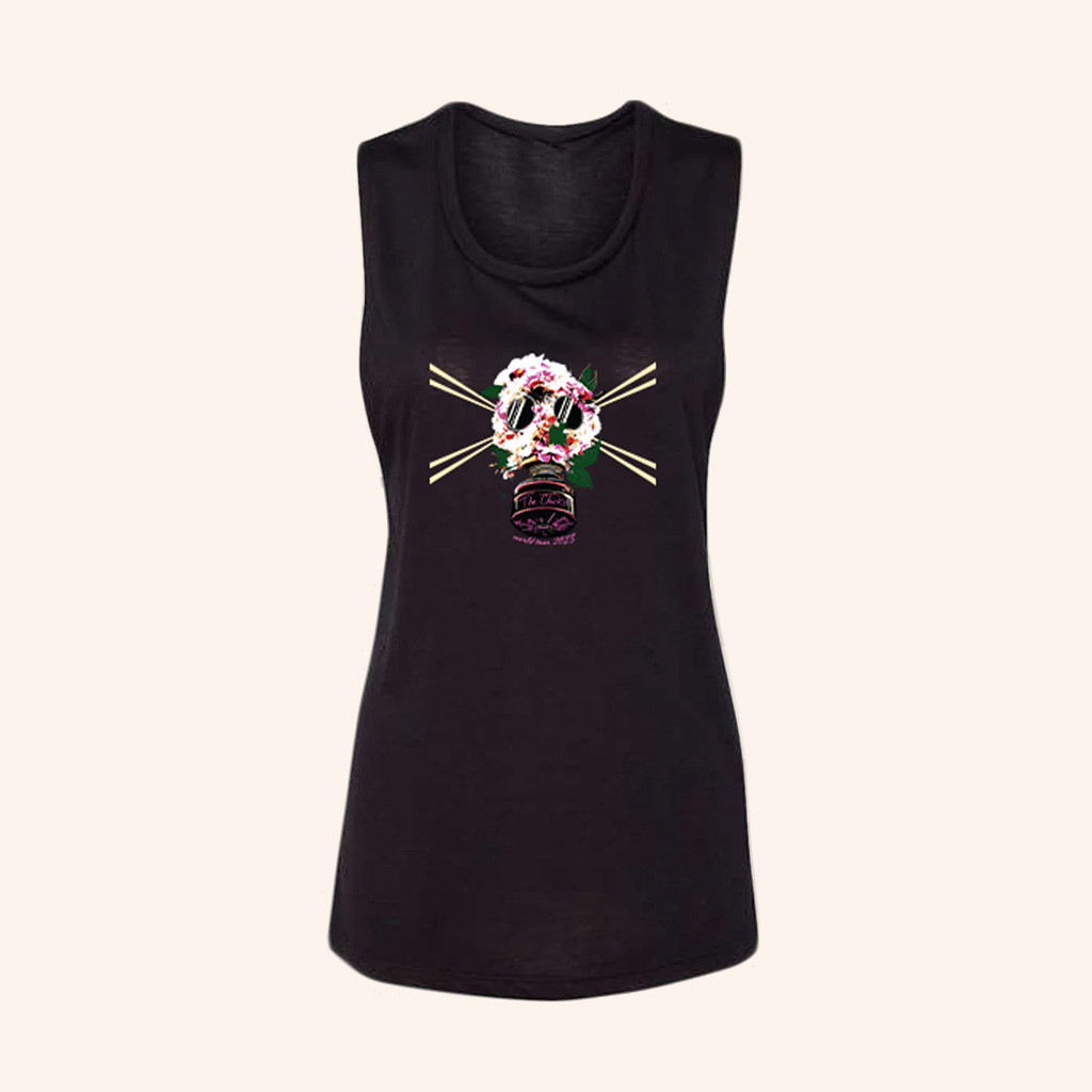 The Chicks Merch Floral Gasmask 2023 Tank Top Christmas Present For Wife The Chicks Merch Floral Gasmask 2023 Tank Top Christmas Present For Wife
