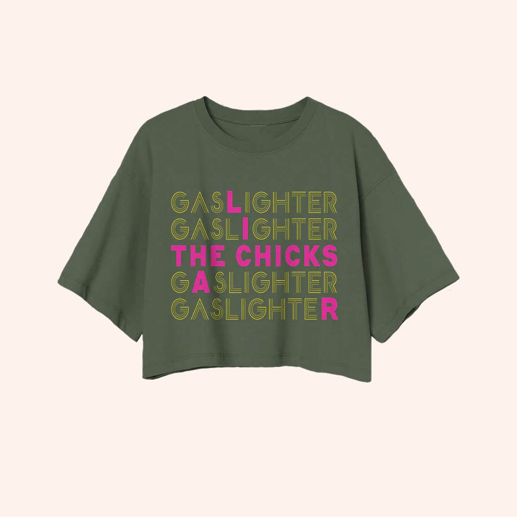 The Chicks Merch Gaslighter LIAR Crop Top Unique Gifts For Music Lovers The Chicks Merch Gaslighter LIAR Crop Top Unique Gifts For Music Lovers