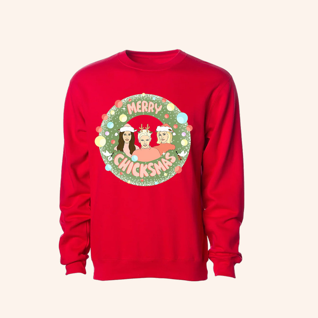The Chicks Merch Merry Chickmas Sweatshirt Best Christmas Presents For Friend The Chicks Merch Merry Chickmas Sweatshirt Best Christmas Presents For Friend