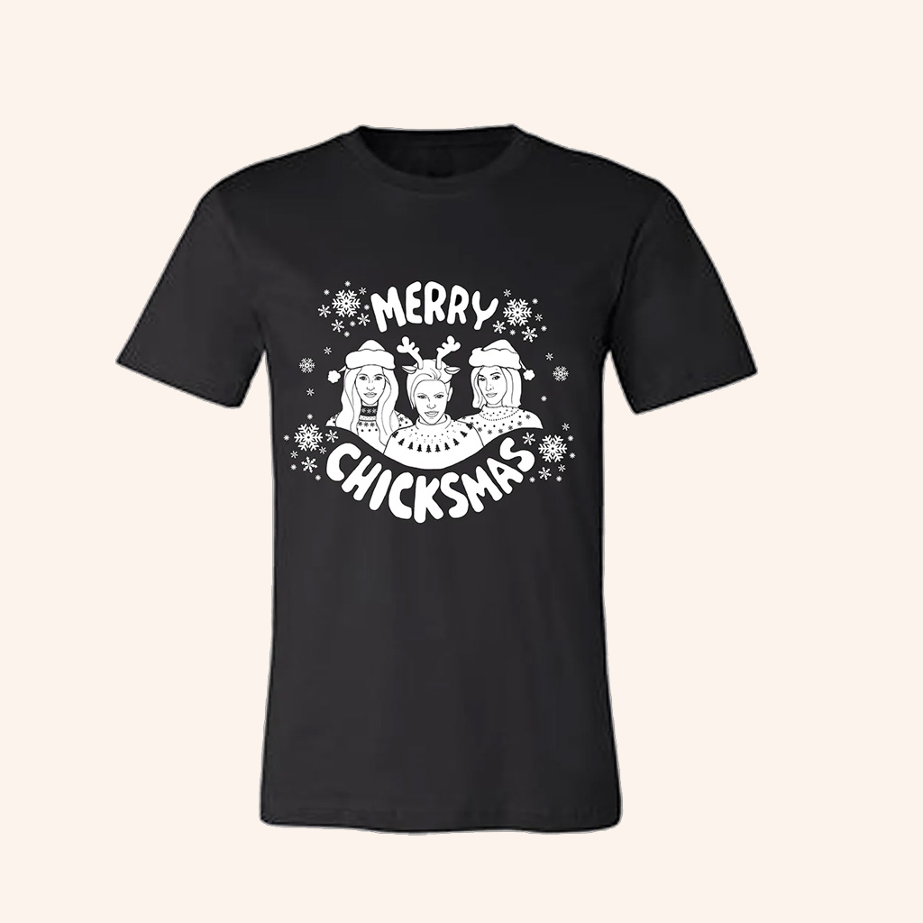 The Chicks Merch Merry ChicksMas Black T-Shirt Christmas Gifts For Sister The Chicks Merch Merry ChicksMas Black T-Shirt Christmas Gifts For Sister