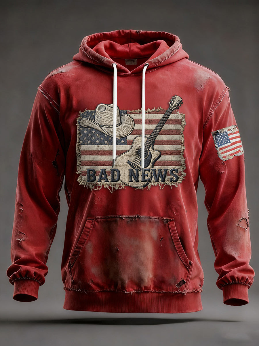 The Fading Of The Red White And Blue Hoodie Bad News Hoodie Gifts For Protest The Fading Of The Red White And Blue Hoodie Bad News Hoodie Gifts For Protest