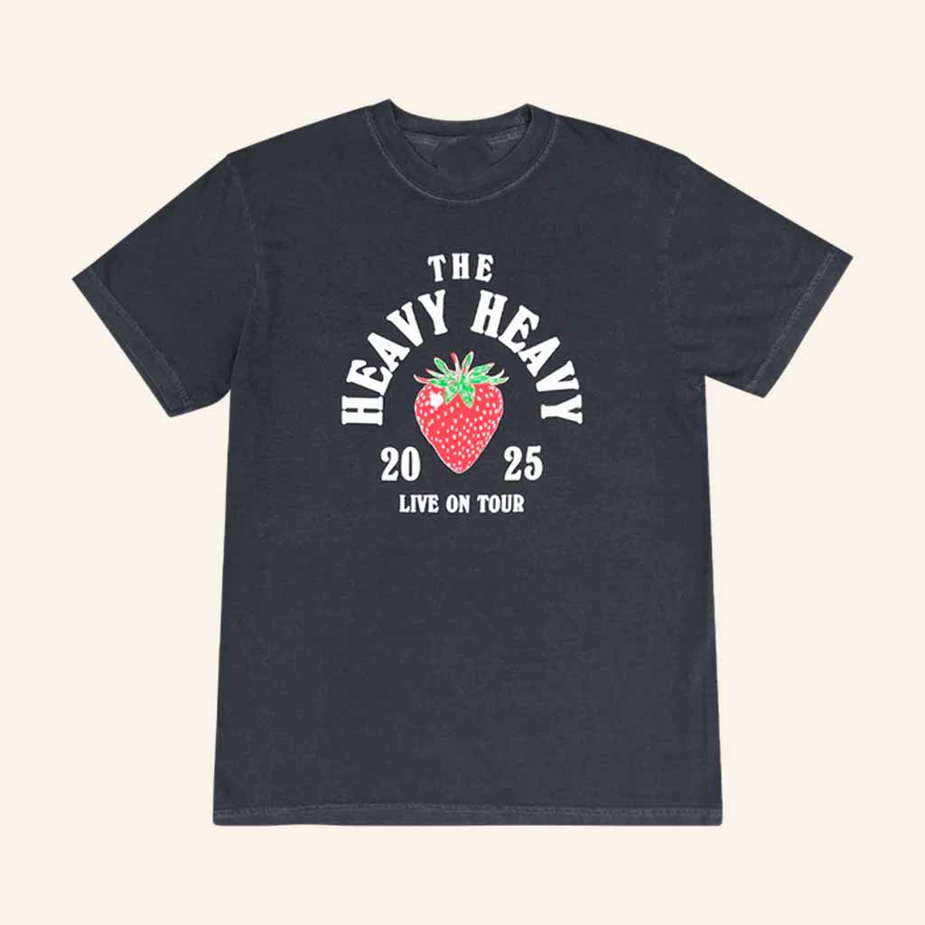 The Heavy Heavy Merch Strawberry Live On Tour 2025 T-Shirt Gifts For Music Fans The Heavy Heavy Merch Strawberry Live On Tour 2025 T-Shirt Gifts For Music Fans